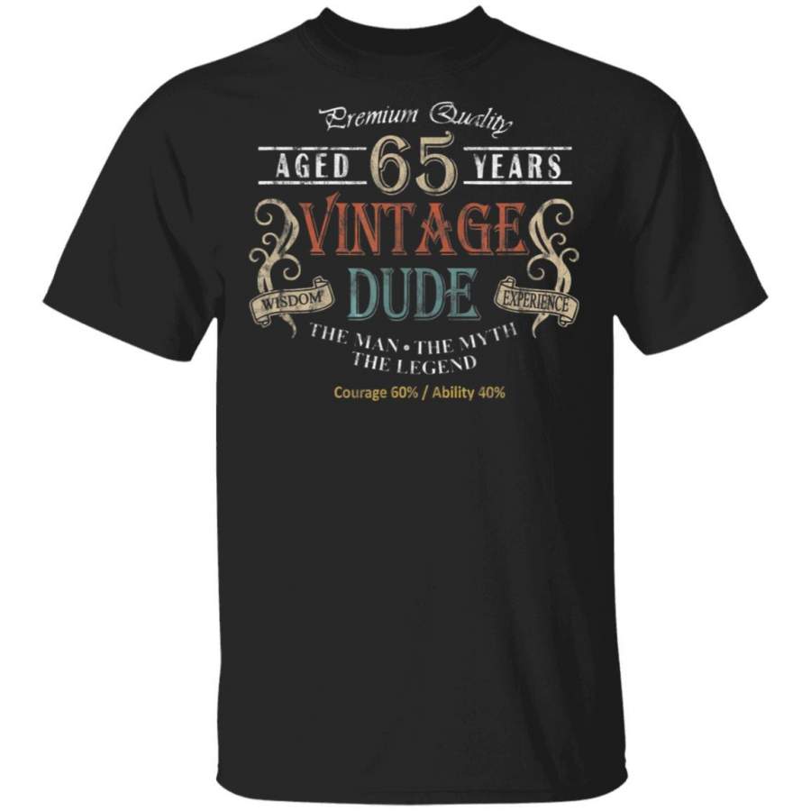 Birthday Gift Vintage 65 Years Age Coffee Mug Unisex Men Women Tshirt