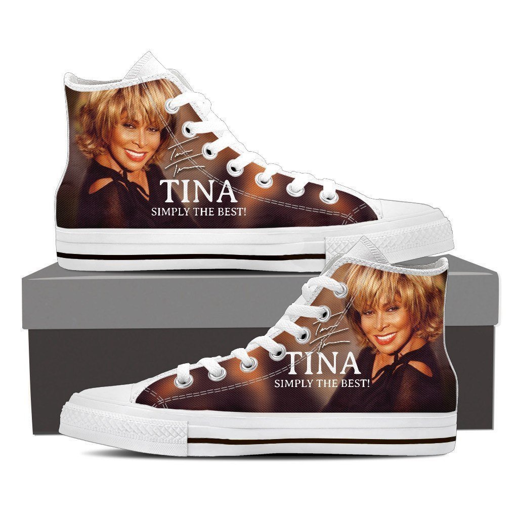 Tina Turner Ladies High Top Sneakers