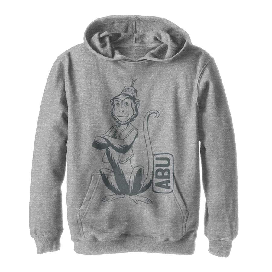 Aladdin Boy’s Cartoon Abu Profile  Lightweight Hoodie