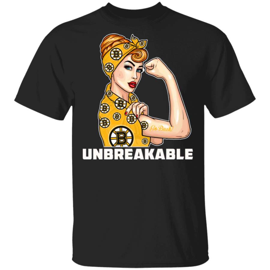 Beautiful Girl Unbreakable Go Boston Bruins T Shirt