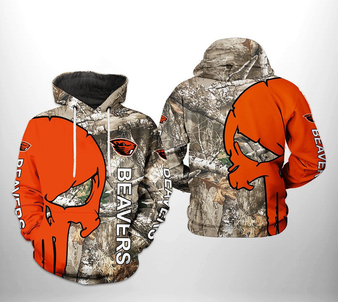 Oregon State Beavers Ncaa Camo Veteran Hunting Hoodie & Zip Hoodie