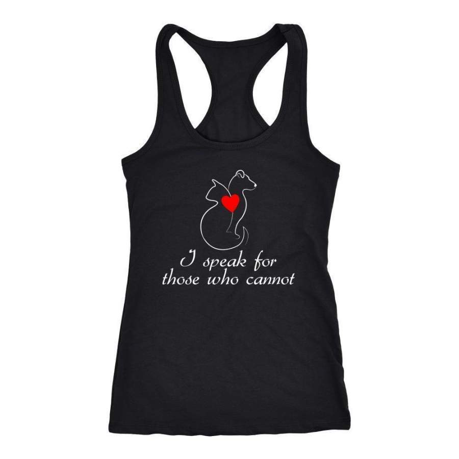 Animal Rescue – I speak for those who cannot Tank Top