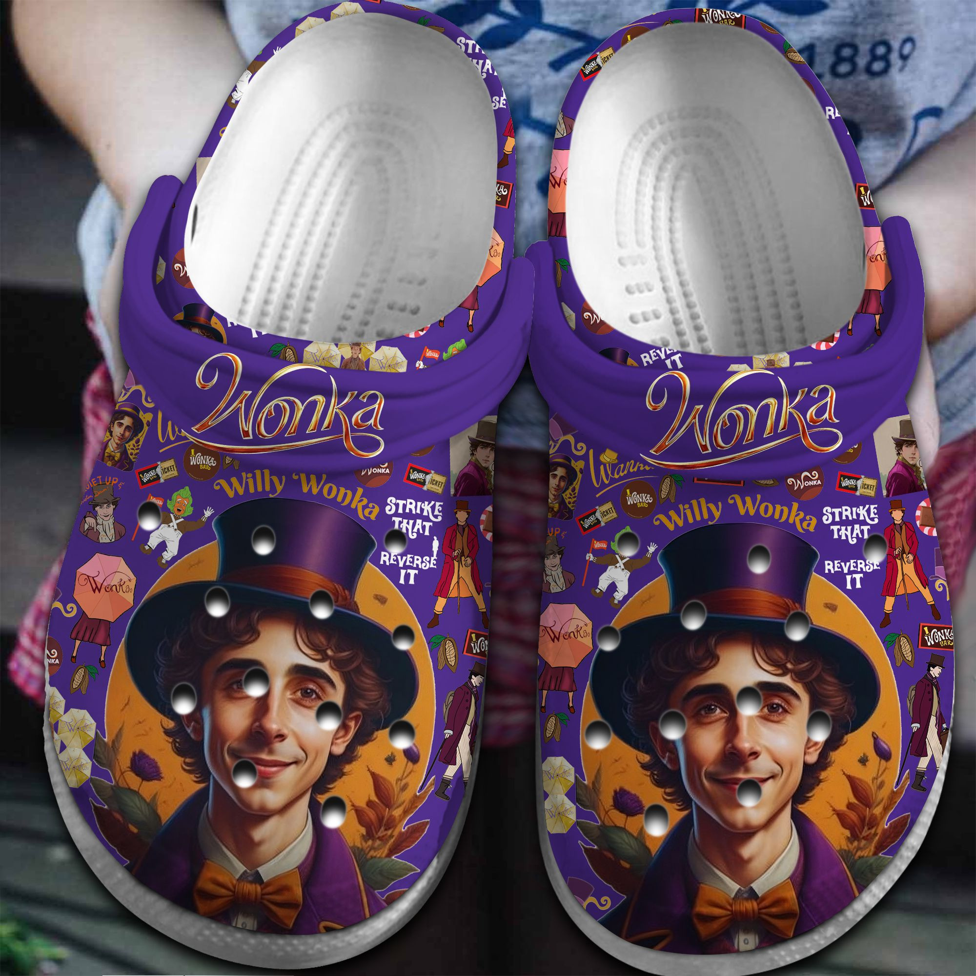 Wonka Movie Crocss Clogs For Men Women And Kid Bm1411-2174-2