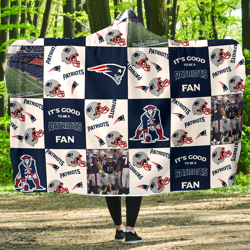 Its Good To Be A New England Patriots Fan Gift For Fan 3D Full Printing Hooded Blanket 4249