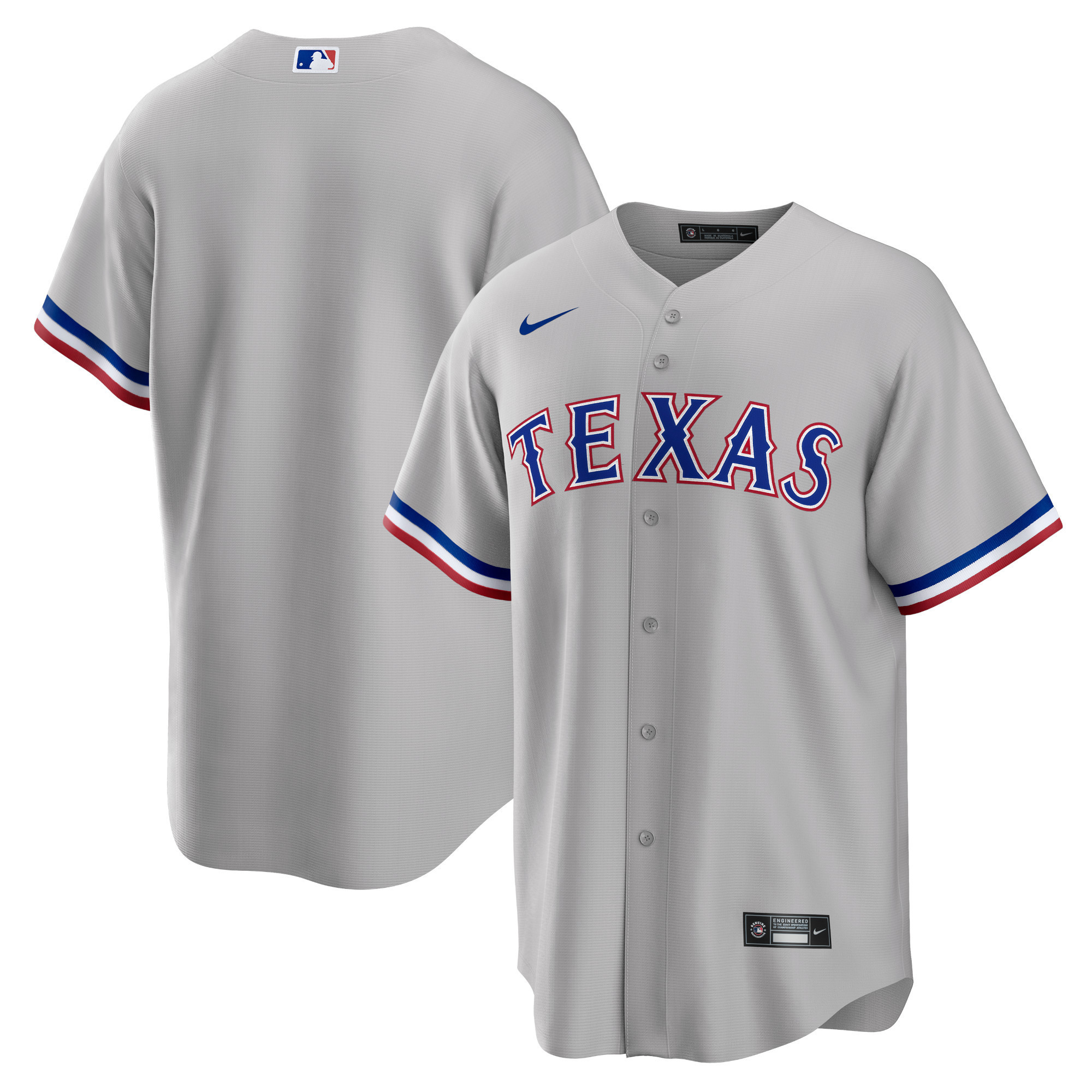 Texas Rangers Road Replica Team Jersey – Gray MLB