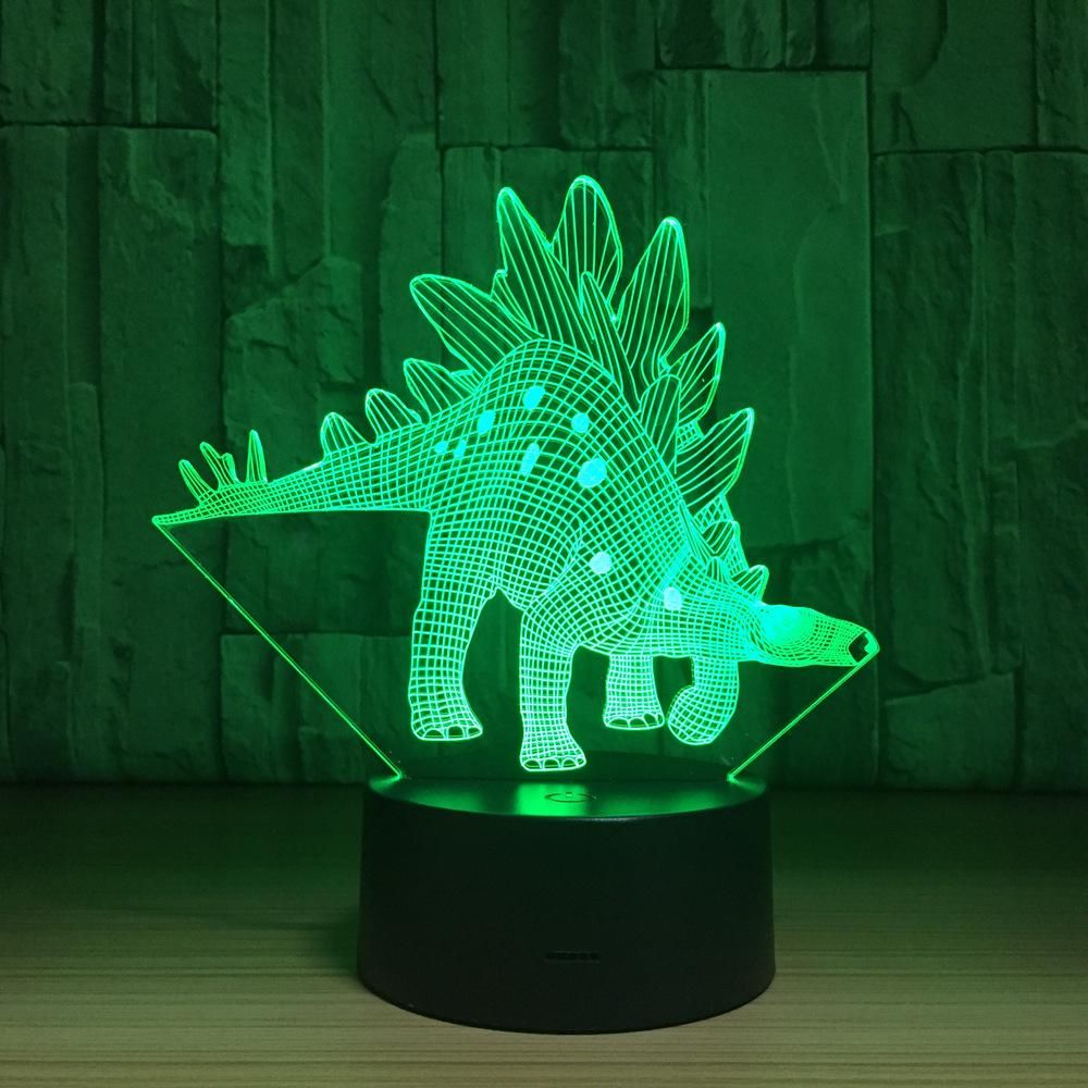 Wonderful Stegosaurus Dinosaur 3D Illusion Night Light Led Light