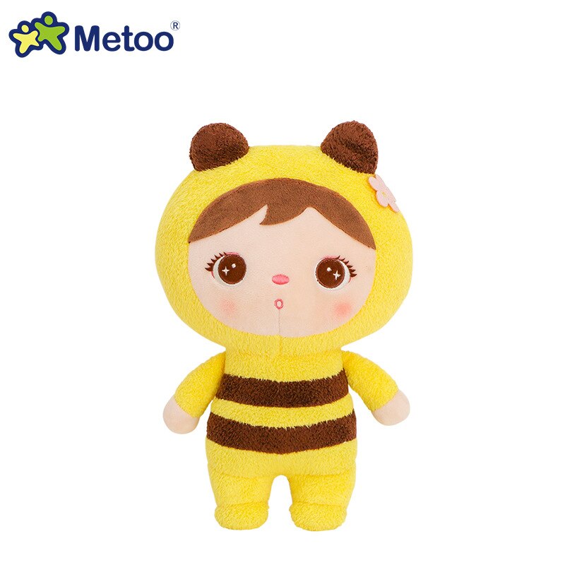 Metoo Keppel Dolls Q style Original Lovely Girls Plush toys Rabbit Dinosaurs Unicorns Bees Angela Soft Animals for Kids gifts alx