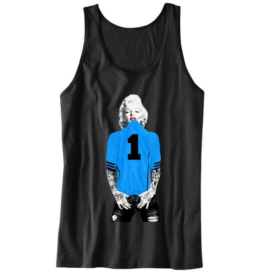 Marilyn Monroe Carolina Panthers Unisex Tanks Sports Clothing