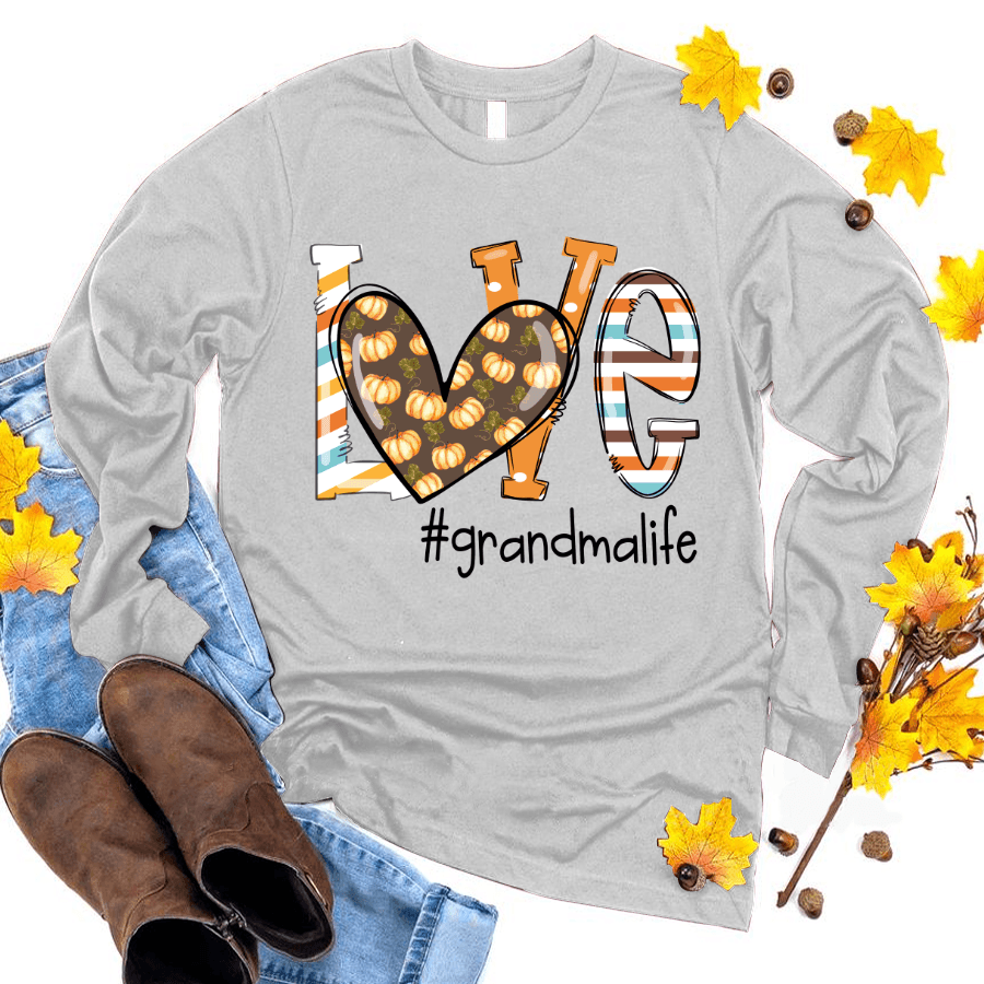 Love Pumpkin Grandma Life Fall Shirt