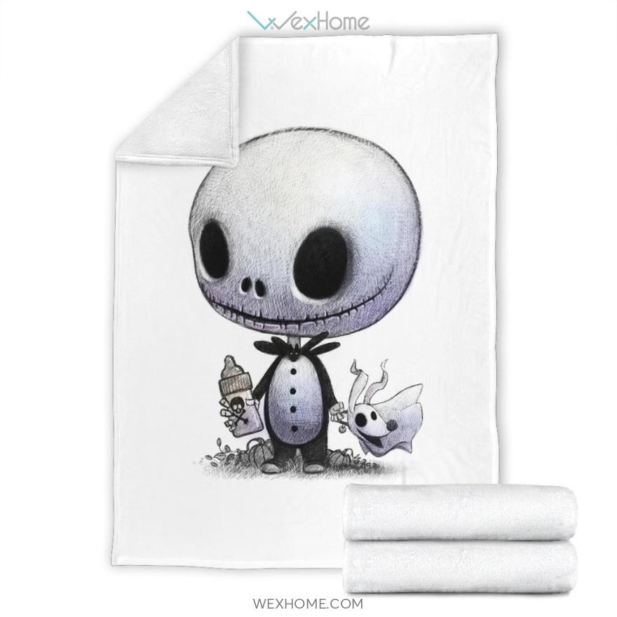 Cute Little Jack Skellington The Nightmare Before Christmas Premium Blanket