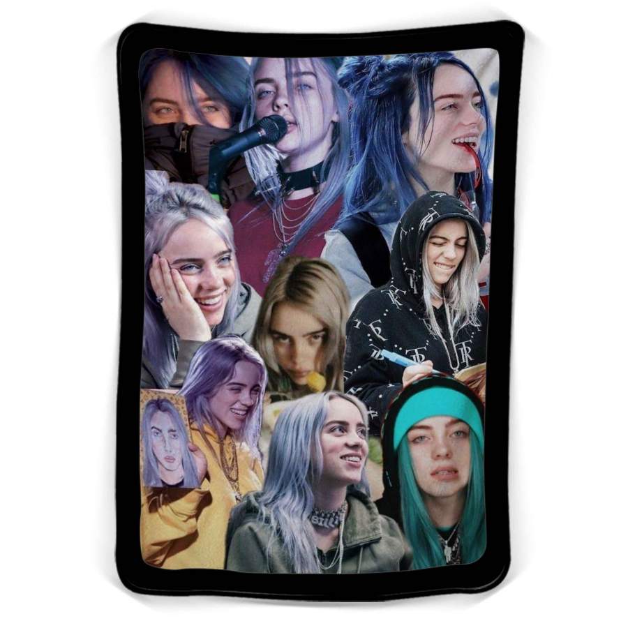 Billie Eilish Collage Fleece Blanket