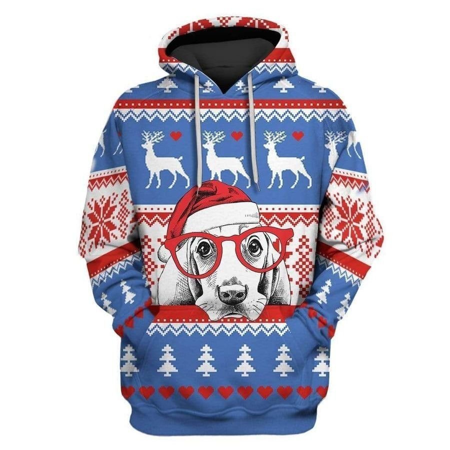 Ugly Christmas Dog 3D Hoodie