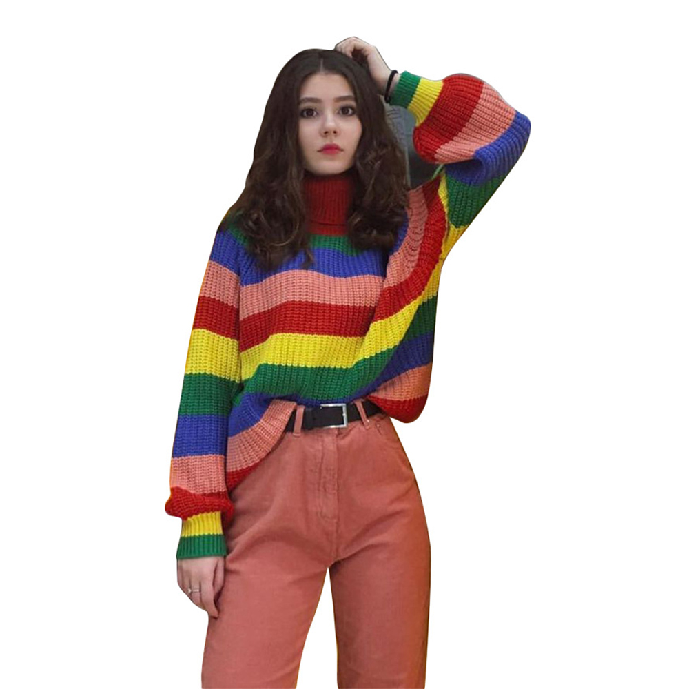 Women Sweater round neck color long sleeve shirt autumn sweater shirt women’s clothing Buyuwant 02-ST-ylzsms alx