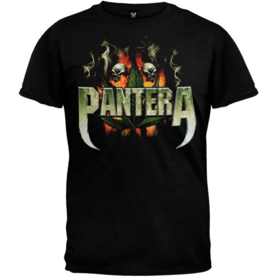 Pantera Skull & Leaf T Shirt Men’S Short Sleeve Oneck T-Shirts Fashion