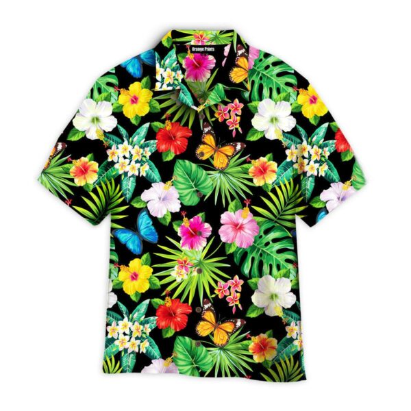 Flower And Leaves Tropical Pattern Hawaii Shirt For Men Women Ha74827