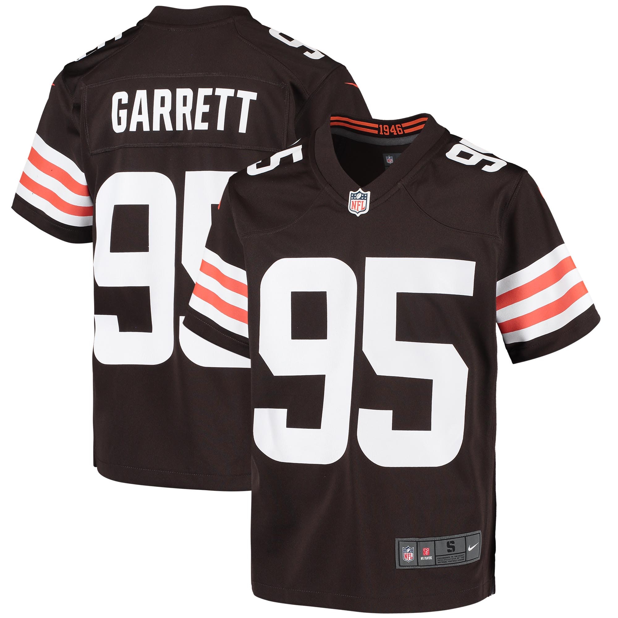 Myles Garrett Cleveland Browns Youth Game Jersey – Brown