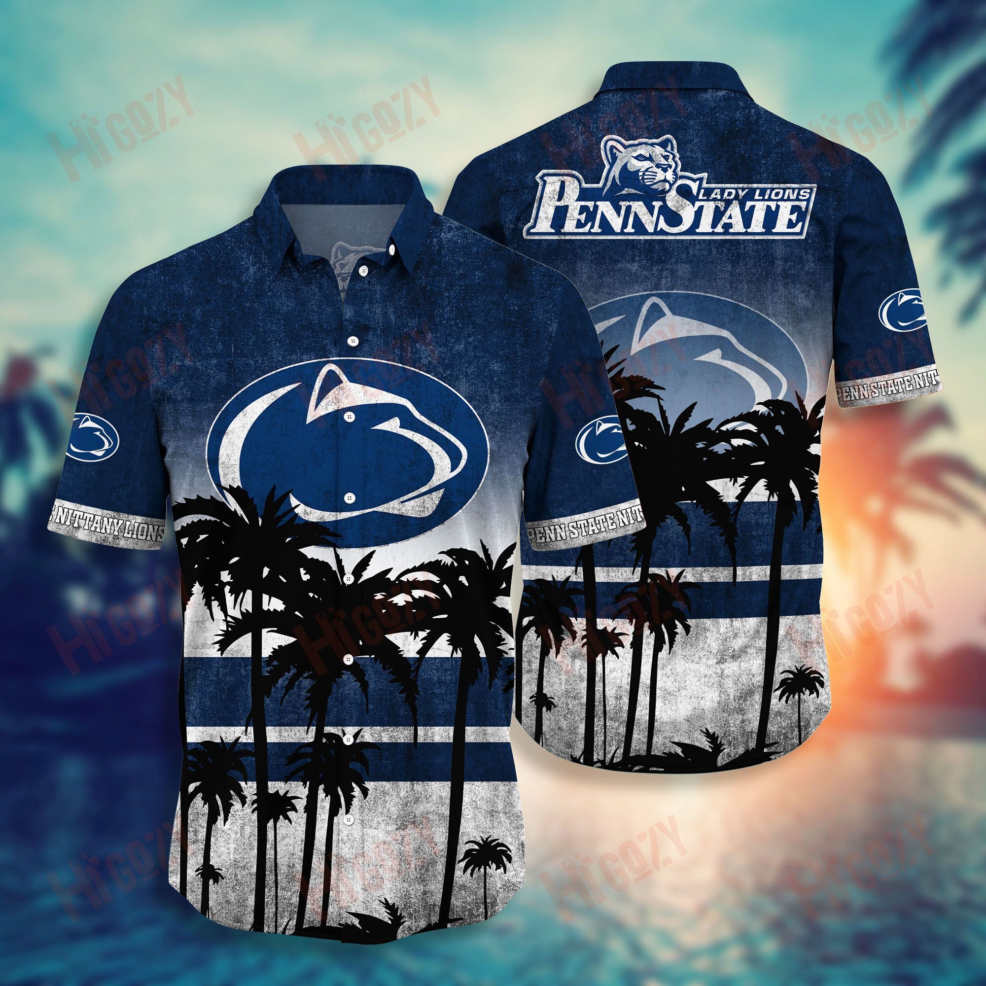 Penn State Nittany Lions Hawaiian Shirt Short Style Hot Trending Summer Ha5964