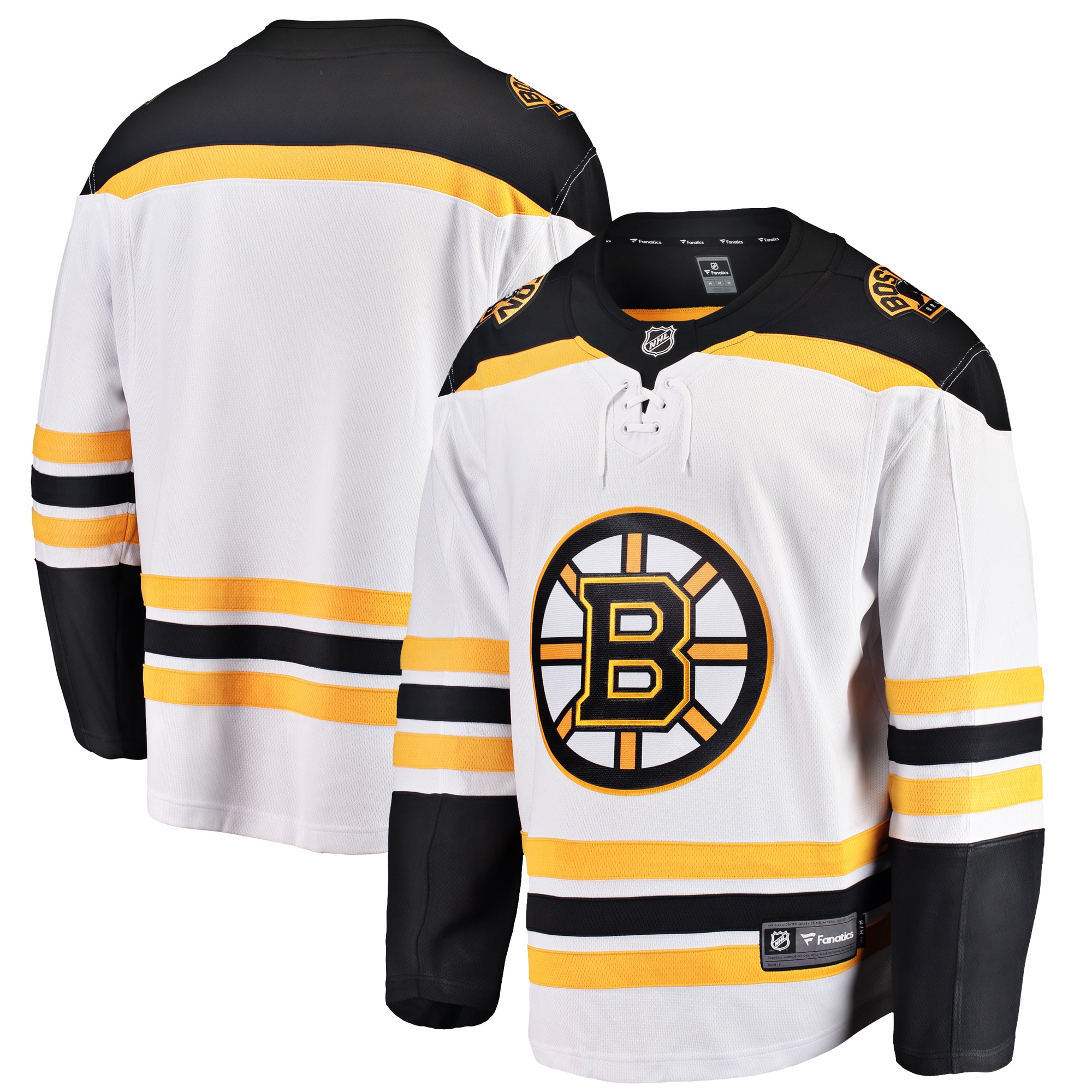 Men's Boston Bruins White Breakaway Away Jersey