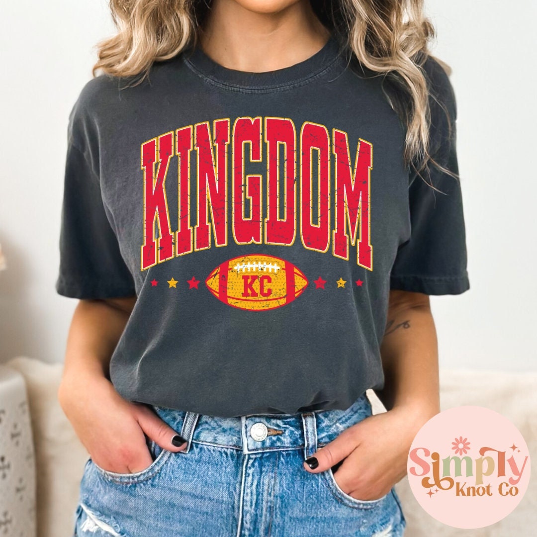 Kingdom Kansas City Shirt, Kansas City Football Shirt, KC Football Shirt for Women, Kansas City Gift, Kansas City Graphic Tee, KC Tshirt