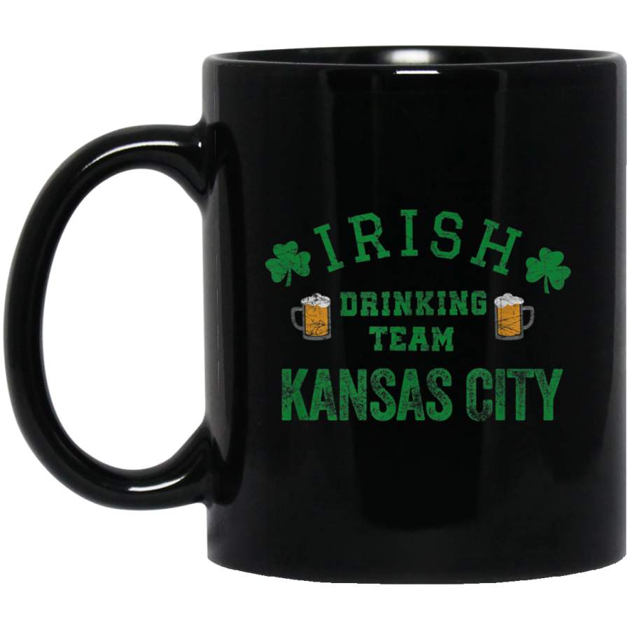 Irish KC Drinking Team Kansas City Green Kc Ireland Clover Mug