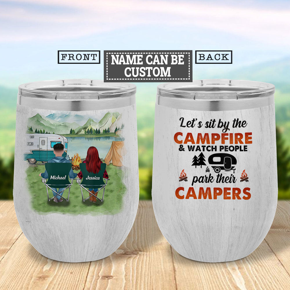 Personalized Camping Couple Hlmz0707003Z Wine Tumbler
