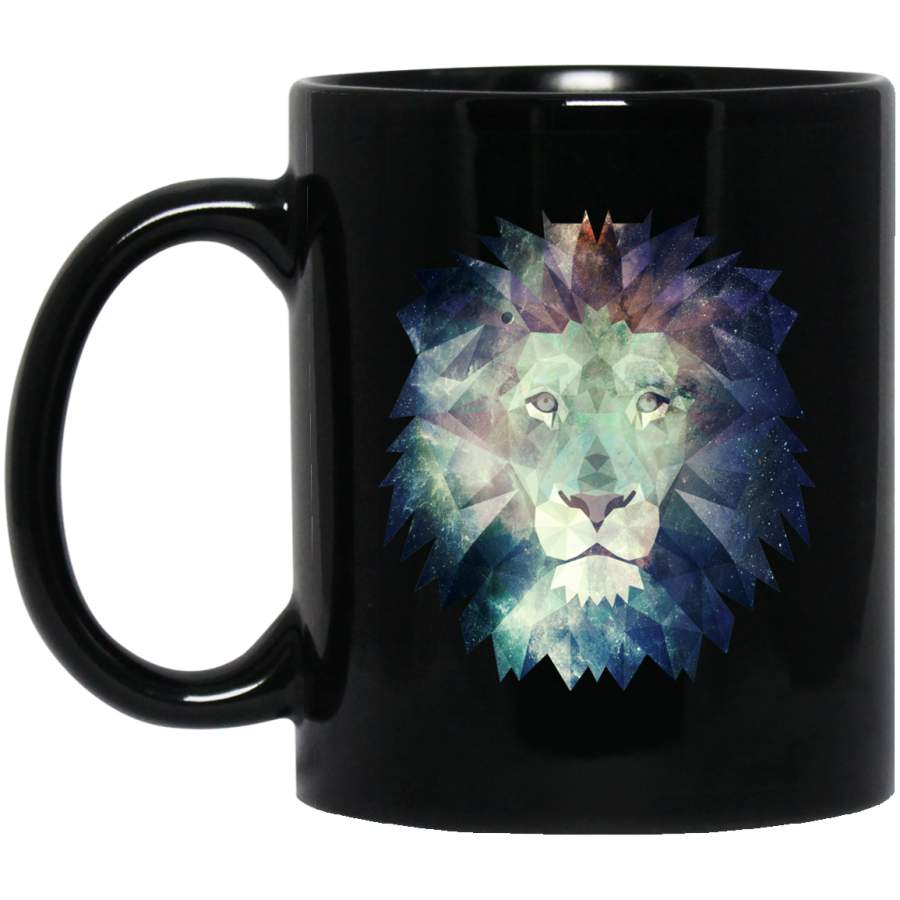 The Lion Design Mug Black Mug