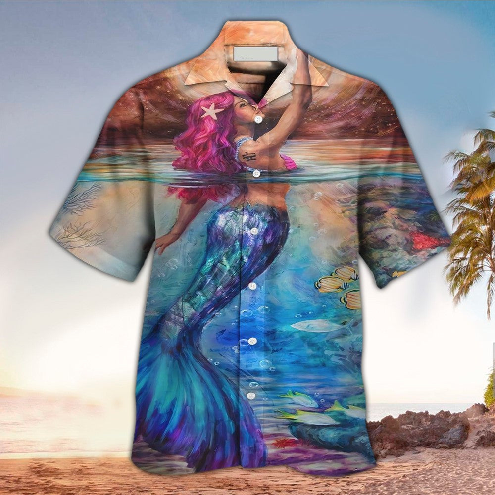 Mermaid Hawaii Lover Shirt Aloha Ha104041