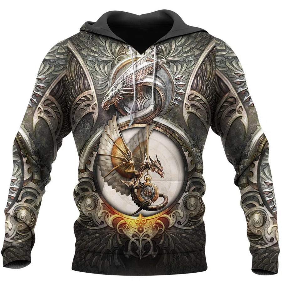 3D Tattoo and Dungeon Dragon Hoodie T Shirt For Men and Women NM050955