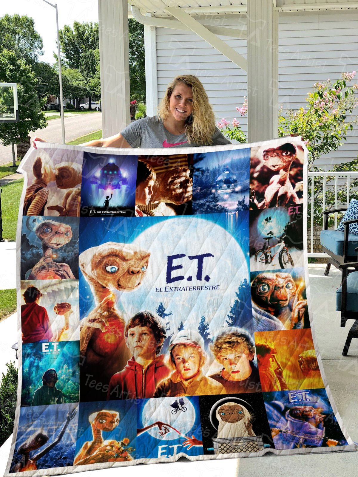 E.T. the Extra-Terrestrial 3D Quilt Blanket 1686