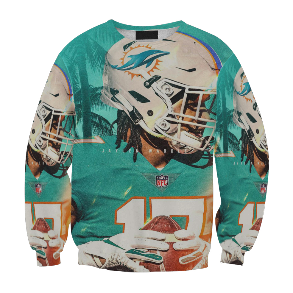 Miami Dolphins Jaylen Waddle5 Gift For Fan 3D Full Printing Sweatshirt