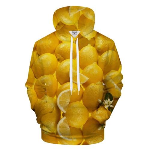 Lemon Print Hoodie