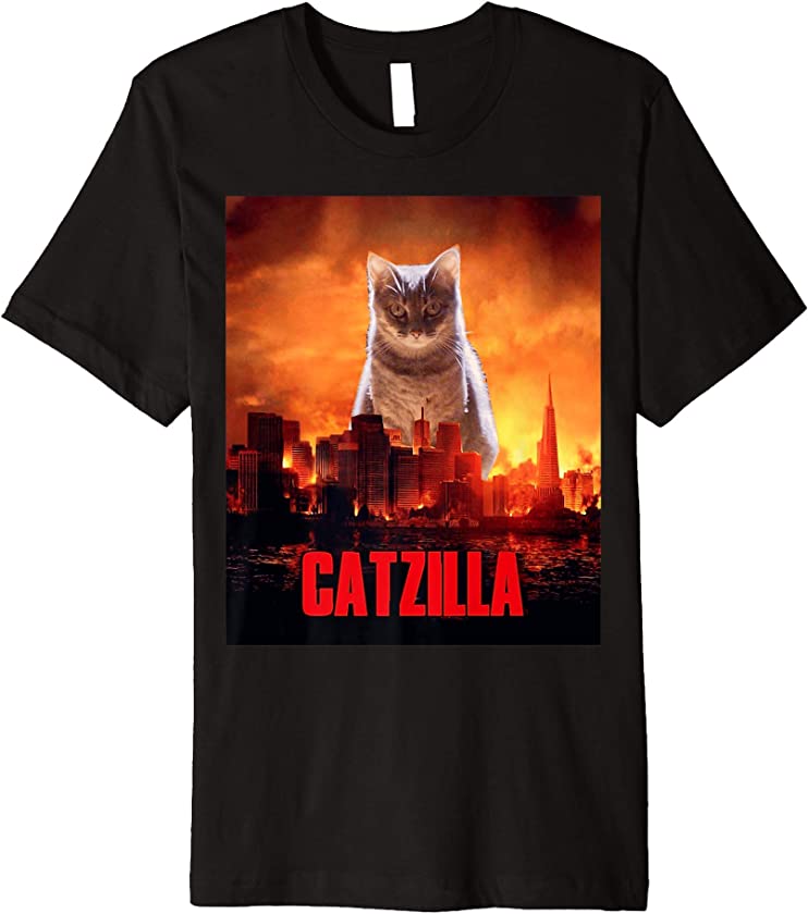 Catzilla Cat Kitten Lover Premium T-Shirt