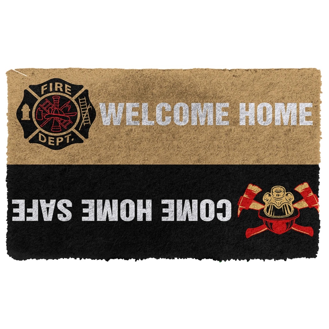 3D Firefighter Custom Doormat