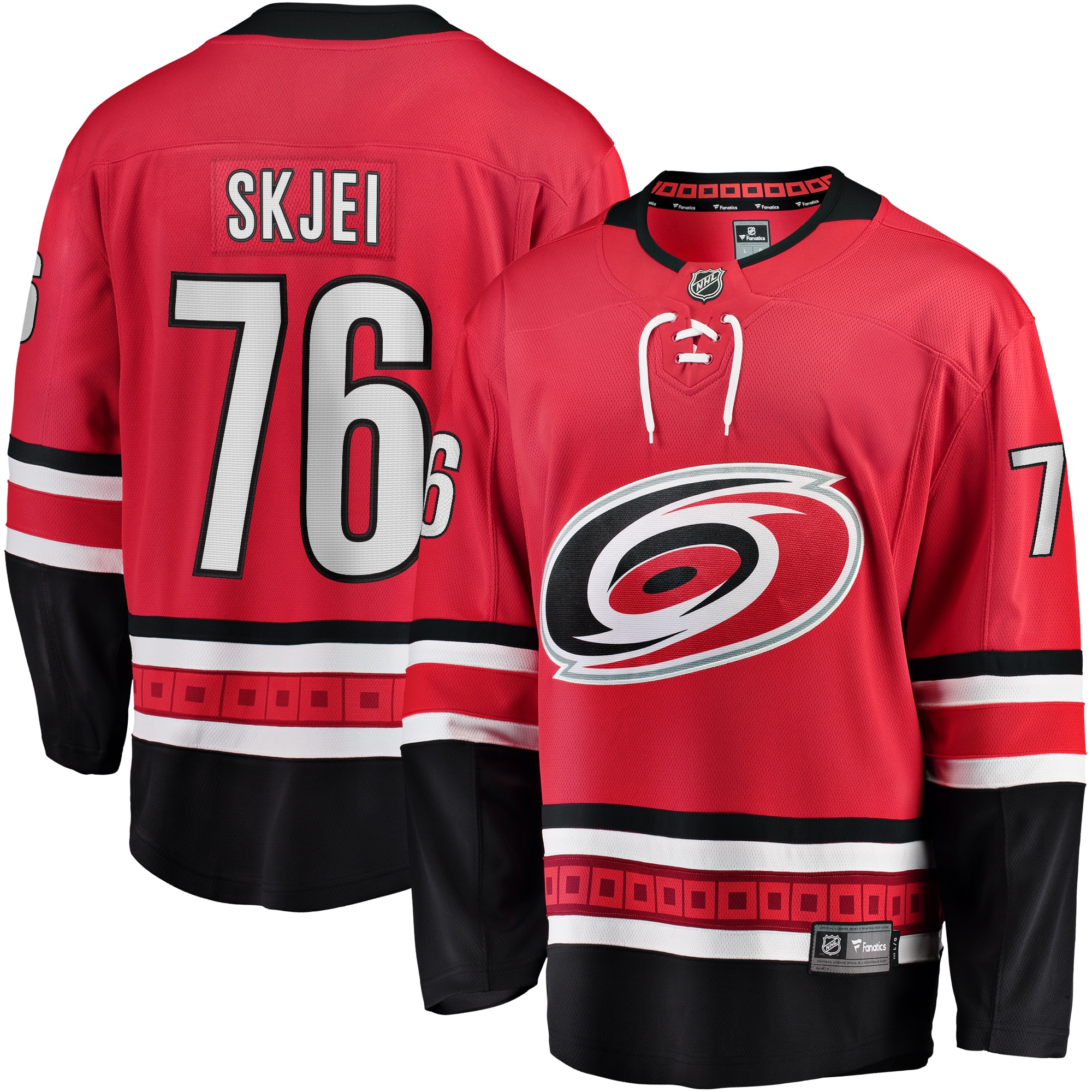 Brady Skjei Carolina Hurricanes Branded Alternate Breakaway Player Jersey – Red