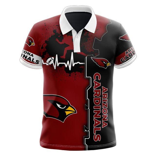 Arizona Cardinals Beating Curve Polo Shirt