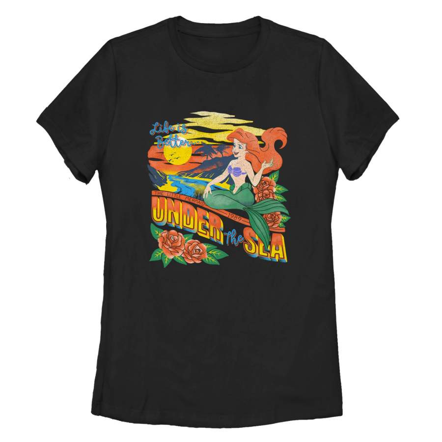 The Little Mermaid Women’s Tropical Life  T Shirt