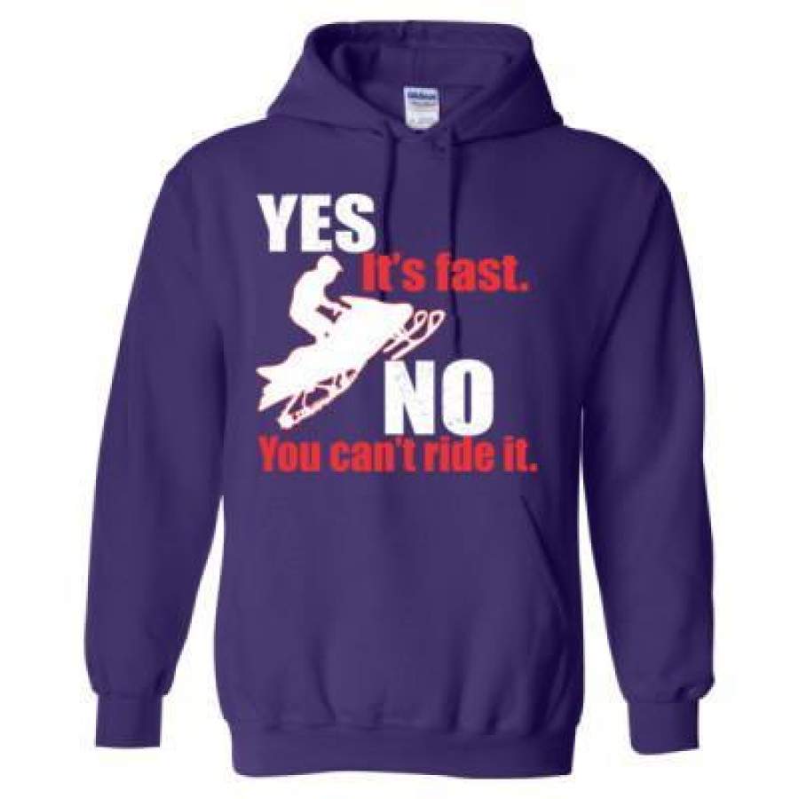 AGR Snowmobile Yes Its Fast No You Cant Ride It – Heavy Blend™ Hooded Sweatshirt