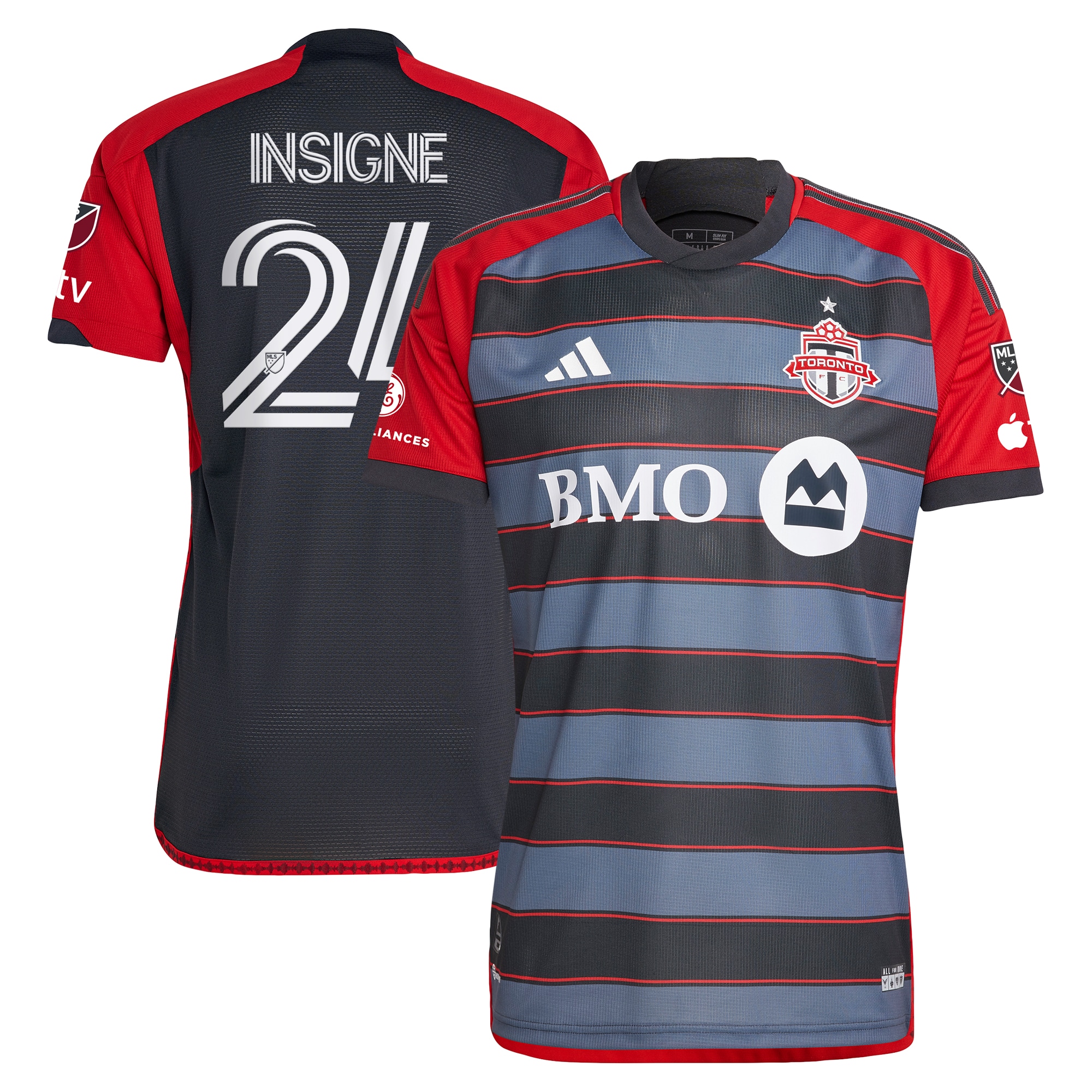 Lorenzo Insigne Toronto FC 2023 Club Kit Authentic Player Jersey – Gray