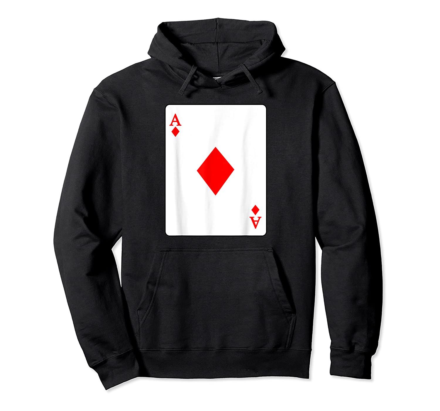 Ace Of Diamonds Playing Card Poker Player Costume Pullover Hoodie, T-Shirt, Sweatshirt