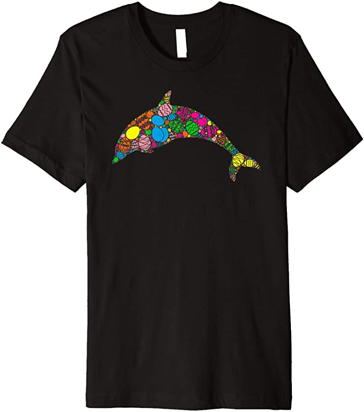 Colorful Egg Dolphin Gift For Women Men Kids – Easter Day Premium T-Shirt