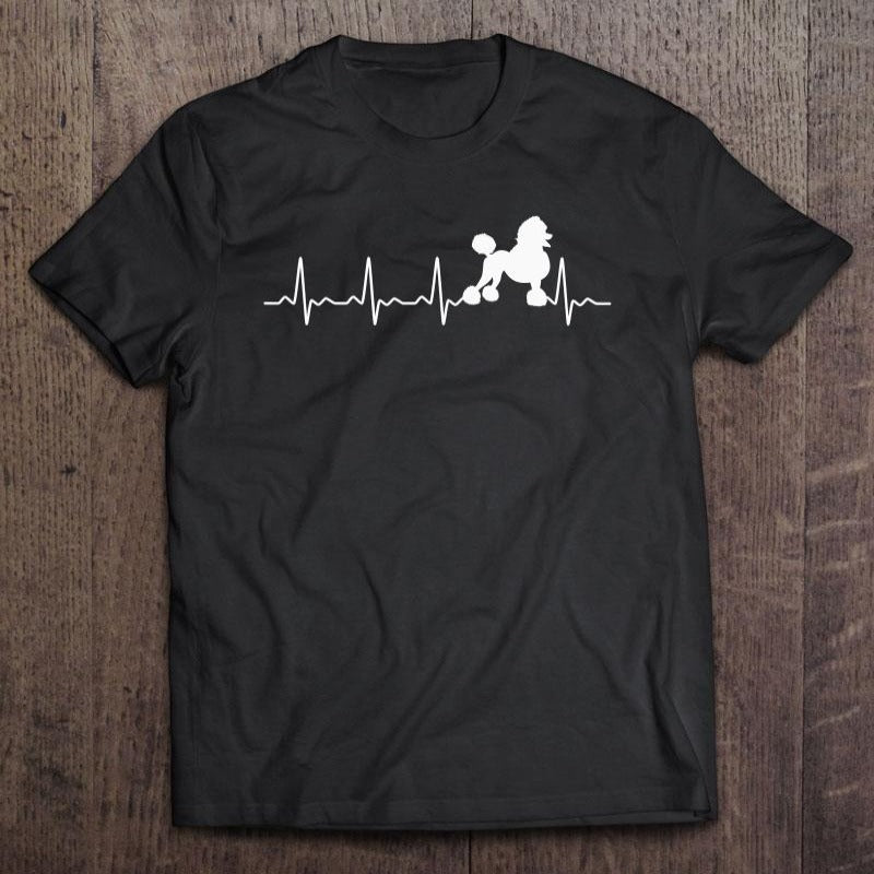 Heartbeat Poodle Gift Dog Lovers T-Shirt