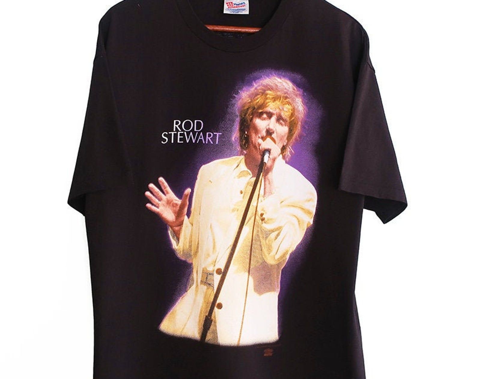 Vintage T Shirt / Rod Stewart Shirt / 90S Band Shirt / 1990S Rod Stewart A Night To Remember Tour T Shirt