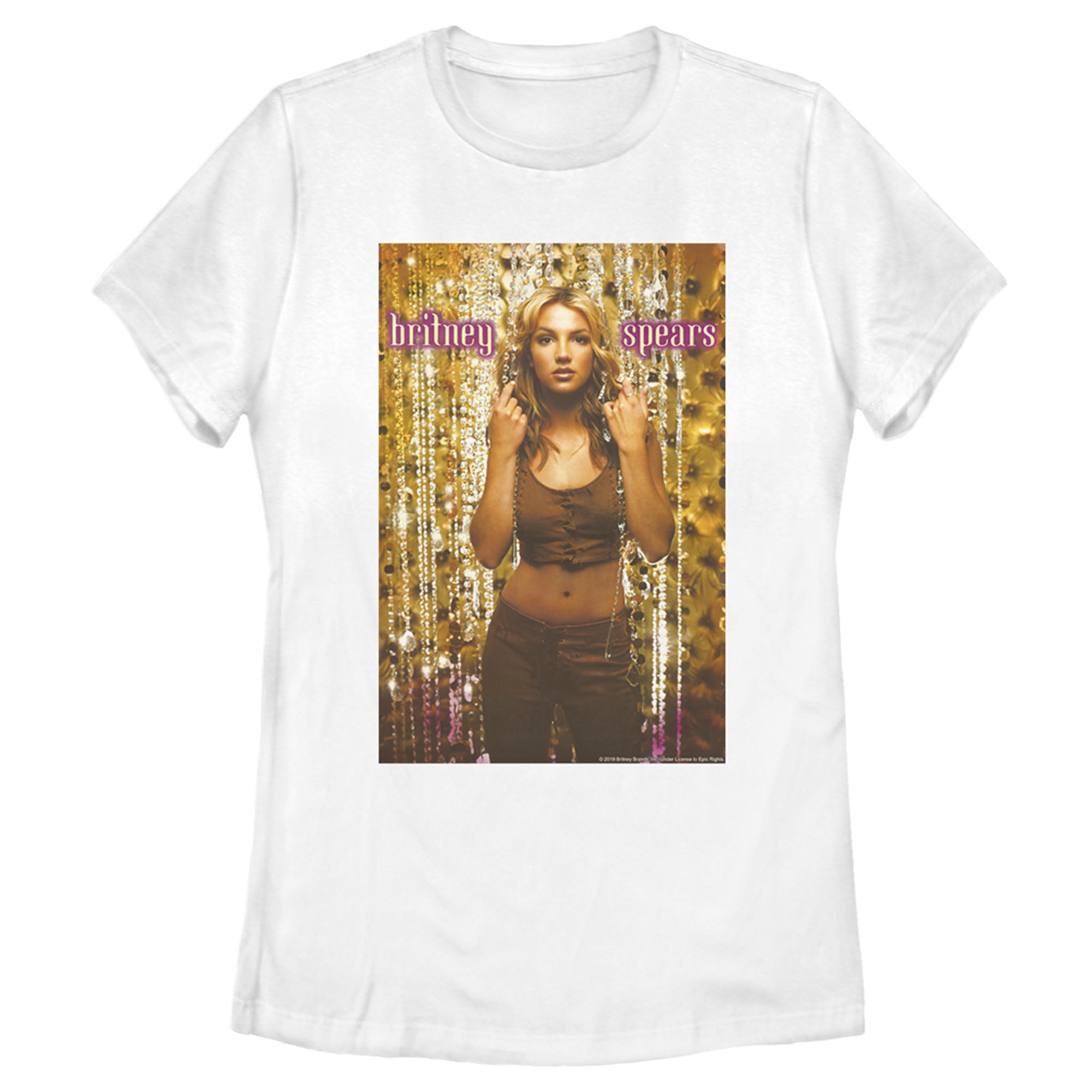 Britney Spears Women’S Oops I Did It Again Album Cover  T-Shirt