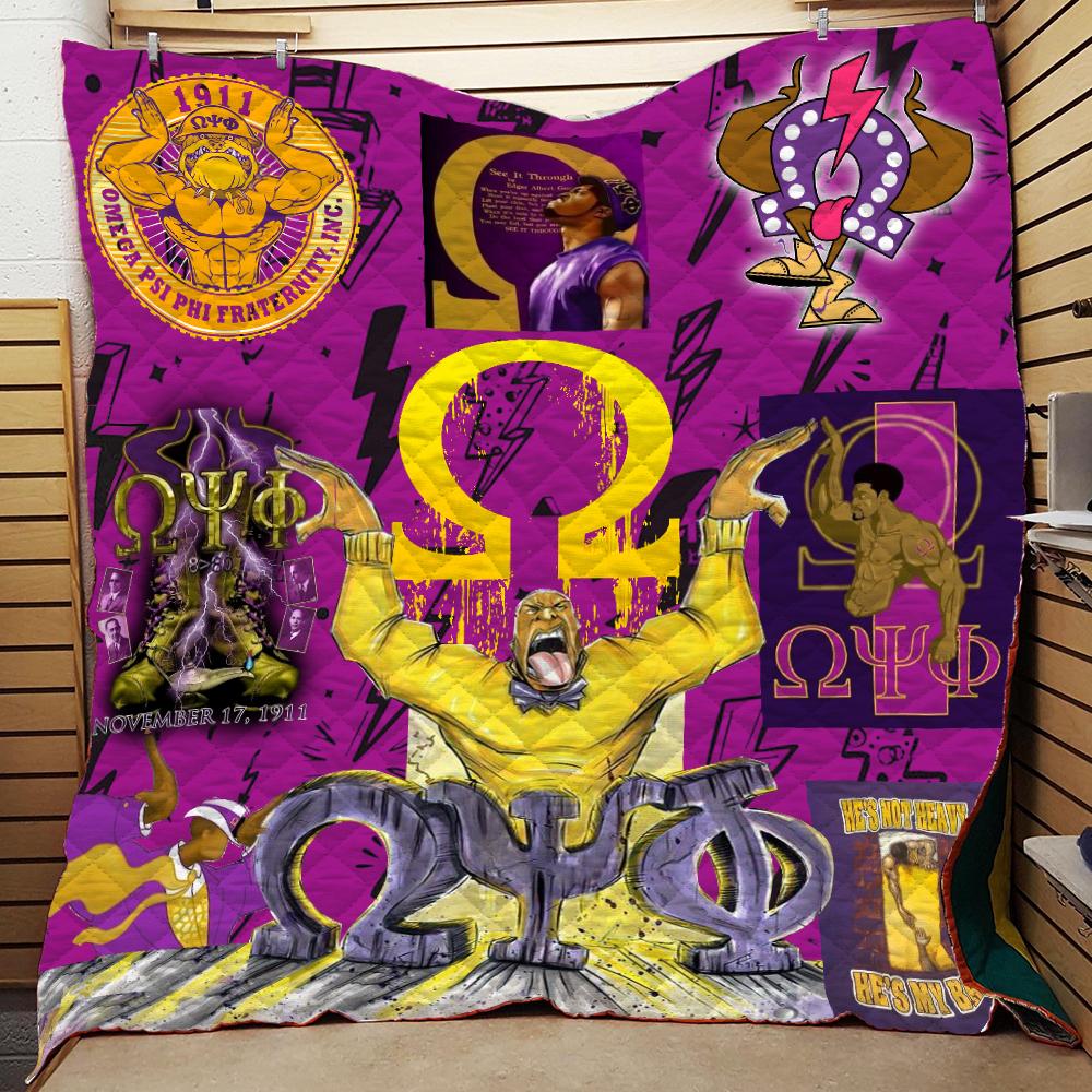 Omega Psi Phi He Is My Bruh Blanket All Over Printed