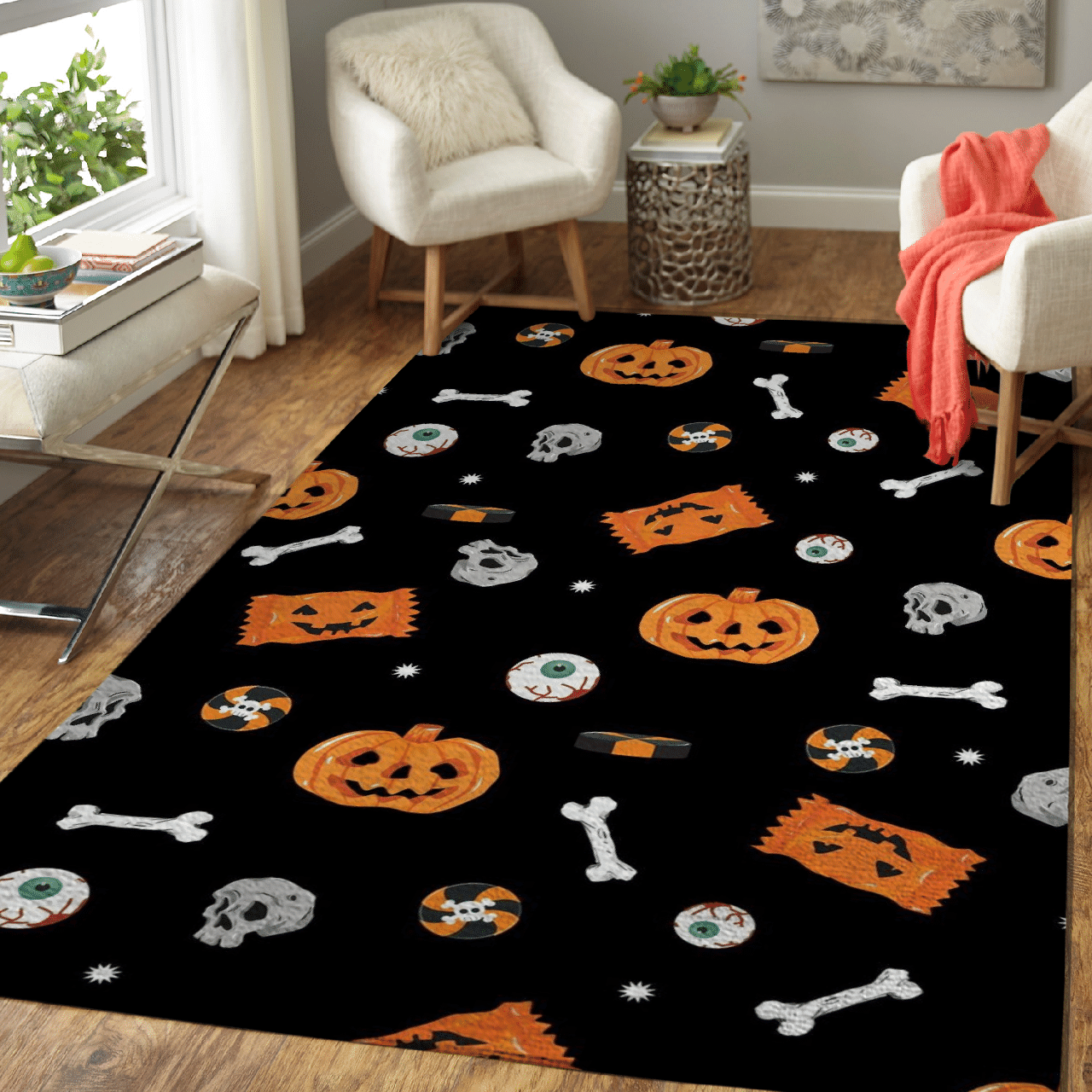 Halloween Trick or Treat rug HLO 14