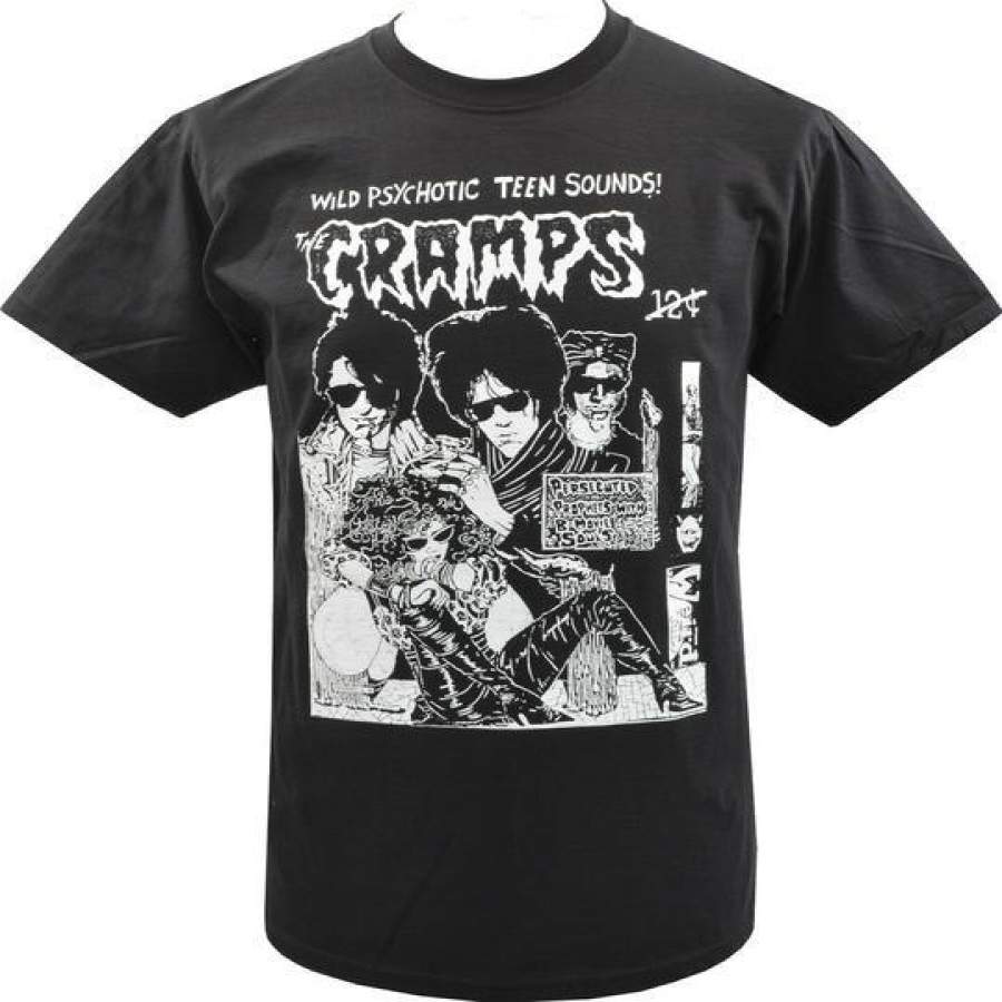 Mens The Cramps Psychobilly Garage B-movie Horror Gig Poster Lux T-Shirt