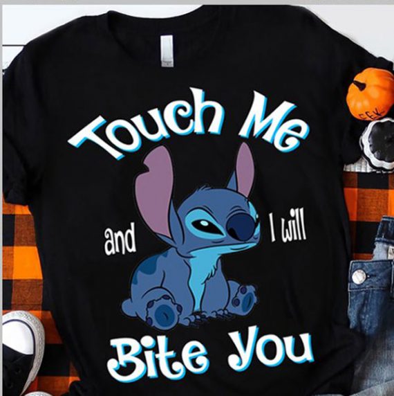 Stitch Touch Me And I Will Bite You 2D Tshirt Nhd