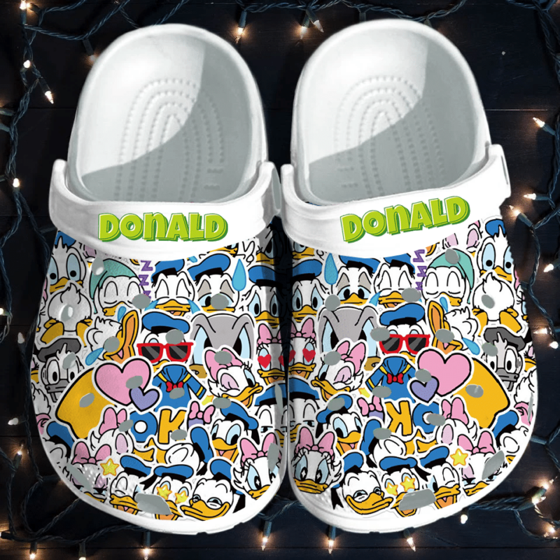 Donald Duck Clogs Clogband Clogs, Comfy Footwear