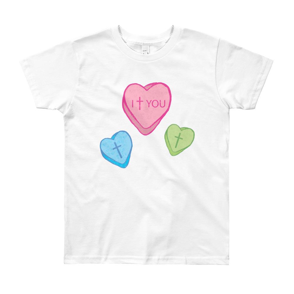 Love Candy Heart Youth Short Sleeve T-Shirt