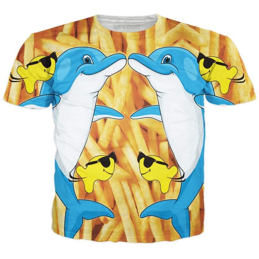 Dolphins and Fries T-Shirt